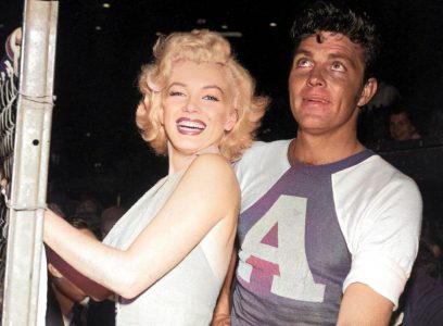 Cousins father Dale Robertson with Marilyn Monroe.