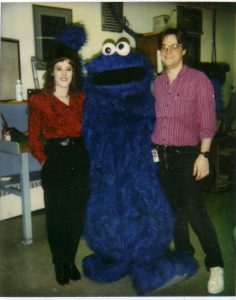 Sharon, Cookie Monster and Ron. Taken at Global Television.